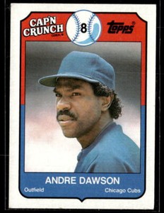1989 Topps Cap'n Crunch #10 Andre Dawson Near Mint or Better