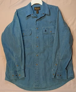 Browning Super Naturals Shirt Mens  L Shooting Shirt Pocket Snap Front Cotton - Picture 1 of 7
