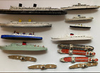14 Modellschiffe u.a.Queen Elizabeth - Metall ab ca 30er Jahre - Mini Ships u.a