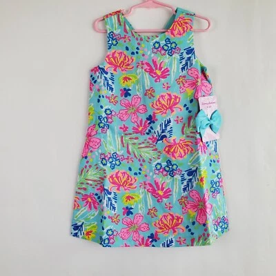 Tommy Bahama Girl Shift Dress Sleeveless Tropical Size 5 Colorful Resort  - Image 1 of 4