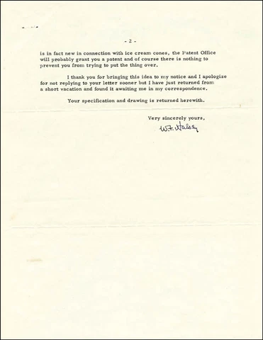 WILLIAM F. "BULL" HALSEY JR. - TYPED LETTER SIGNED 08/12/1952 Cover