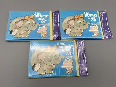 24 Cumpleaños Soplar Fiesta Invitación Sobre Elefante Pastel Dibujo Tablero De Colección Foto 1 de 3