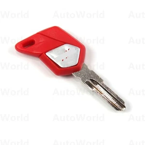 Motorcycle 32mm New Uncut Blade Blank Key For MV Agusta F3 Brutale Red - Picture 1 of 5