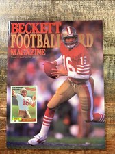 BECKETT Football Card Monthly Magazine Issue #2 JAN/FEB 1990, JOE MONTANA Cover