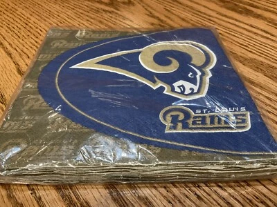 Бумажные салфетки для обеда 16 карат St Louis Rams NFL Pro Football Sports - Изображение 1 из 4