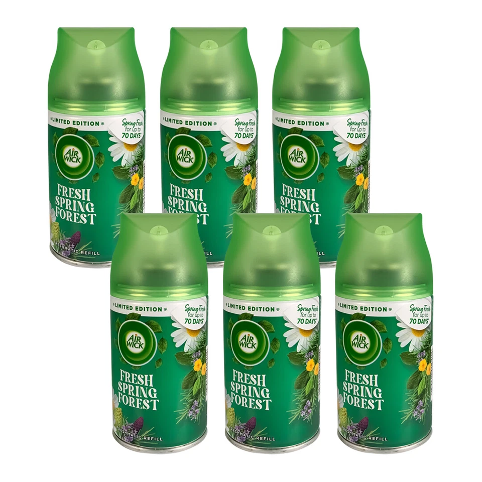 6x Air Wick Lufterfrischer Freshmatic Fresh Spring Forest 250ml - Bild 1 von 1