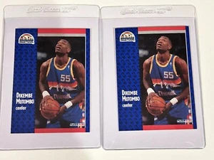 (2) Karten Lot 1991-92 Fleer Dikembe Mutombo #277 Rookie RC Denver Nuggets - Bild 1 von 7
