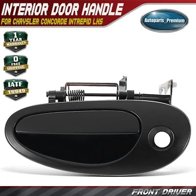 Front Driver Black Exterior Handle w/ keyhole for Chrysler Intrepid LHS Dodge - Image 1 of 4