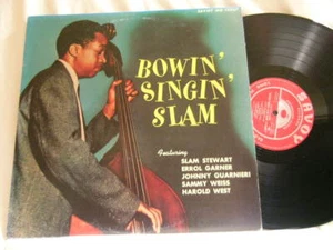 SLAM STEWART Bowin' Singin' Slam Johnny Guarnieri Erroll Garner Savoy JAPAN LP - Picture 1 of 2