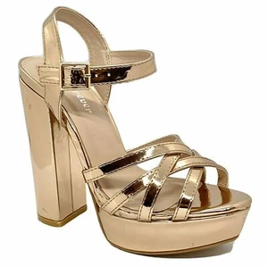 Forever Well-84 Women's Rose Gold Pageant Dress Evening & Party Shoes size 7.5 - Picture 1 of 4