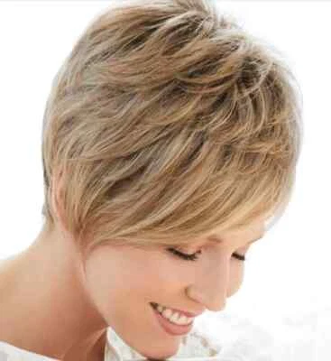 Phoenix Wig by Amore Straight Short Monofilament - CLEARANCE Creamy Toffee-R - Image 1 of 4