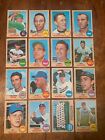 Vintage 1968 Topps Baseball Cards Series 6 High Numbers Crisp Clean Lot Of 54