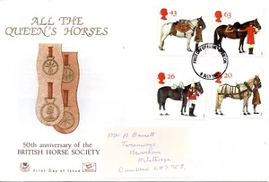 1997 Sg 1989/92 Queens Horses Stuart First Day Cover - Picture 1 of 1