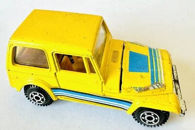 Yat Ming Yellow Jeep CJ-7 Vintage Diecast Toy Car 1:64 Made in Hong Kong - Image 1 of 4