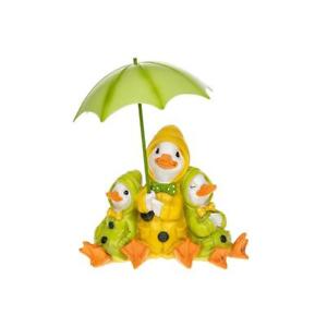 Kałuża Rodzina z parasolem Odporny na warunki atmosferyczne Domek ogrodowy Ornament