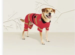 NEU Hyde & Eek Boutique Feuerwehrmann Feuerwehrmann Feuerwehr Hund Kostüm Größe Medium - Bild 1 von 4