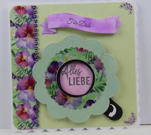 Ausgefallene Karte, Handarbeit, Glückwunschkarte, Geburtstag, Jubiläum,beweglich - Bild 1 von 3
