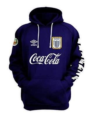 Alianza Lima FAN GEAR  VERTICAL ARM PRINT  Peru soccer TRAINNING sweater hoodie - Image 1 of 4
