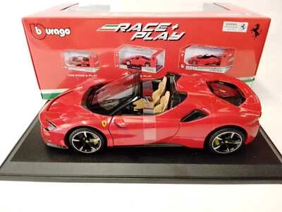 Burago BBurago Ferrari SF90 Stradale Spider Rossa Red 1/18 BU18016CAR - Photo 1/2
