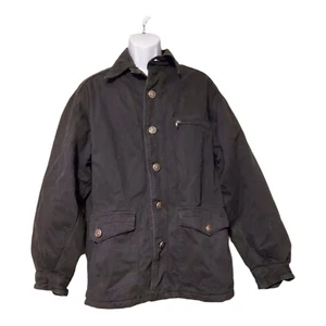 Versace Jeans Couture Men's M Quilted/Lined Button Down Black Coat - Picture 1 of 11
