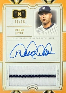 2024 Topps Definitive Collection Baseball - Derek Jeter - Signed - 11/15 - Picture 1 of 2