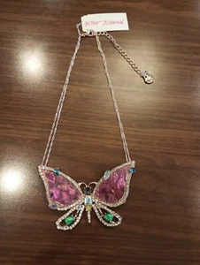 Betsey Johnson "PARADISE LOST BUTTERFLY " Necklace K22 - NWT - Picture 1 of 3