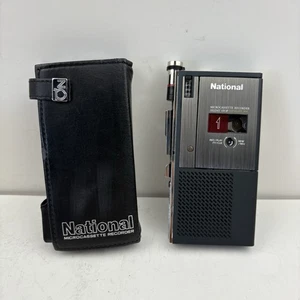 (For Parts) National RN-Z10 Microcassette Recorder With Case - Picture 1 of 10