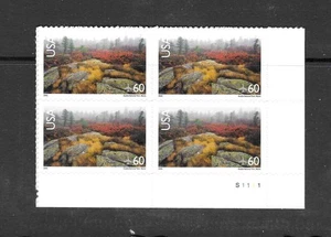 U.S. MNH 2005 ACADIA NATIONAL PARK PLATE BLOCK SCOTT C138b - Picture 1 of 1