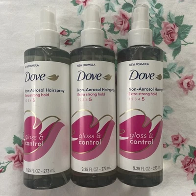 3~Spray de cabelo não aerossol pomba #5 extra forte retenção brilho e controle 9,25 oz cansado - Imagem 1 de 4
