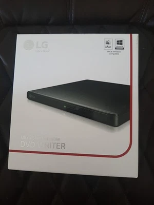 Nueva grabadora de DVD externa USB portátil ultra delgada LG en caja abierta GP55EX70 Foto 1 de 4