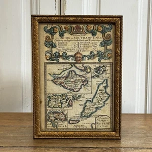 Antike Landkarte Großbritannien Die kleineren Inseln 18. Jahrhundert? Gerahmt doppelseitig - Bild 1 von 6
