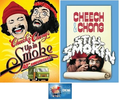 Cheech & Chong UP IN SMOKE & Still Smokin 2 DVD Set Includes Movie Time Art Card - Bild 1 von 4