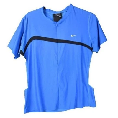 Vintage Nike Dri-Fit Short Sleeve Cycling Jersey Size: XL (16-18) - Image 1 of 2