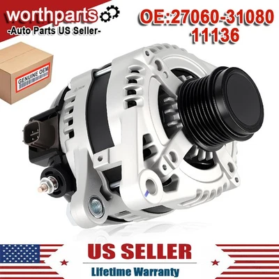 Alternator For 2007-2016 Toyota Camry 08-13 Highlander 2007-09 Lexus RX350 3.5L Foto 1 de 4