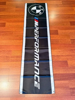 Bandeira BMW M Performance Racing – 180 × 45 cm decoração de garagem e caverna masculina - Imagem 1 de 4