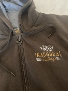 Disney Fantasy Inaugural Sailing Full Zipper Sweatshirt Hoodie Men’s Medium - Picture 1 of 6