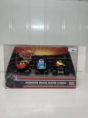DISNEY PIXAR CARS MONSTER TRUCK MATER 3 PACK FRIGHTENING RASTA MATER CARIAN RARE - Image 1 of 4