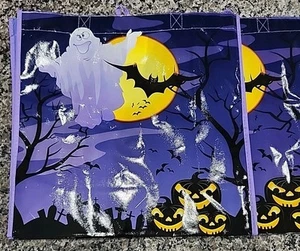 Reusable Tote Ghosts Pumpkins Bats Halloween - Picture 1 of 1