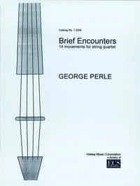 Brief Encounters George Perle Studyscore String Quartet Schott Music - Image 1 of 4