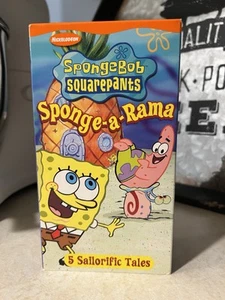 VHS SPONGEBOB SQUAREPANTS SPONGE A RAMA 5 SAILORIFIC TALES NICKELODEON - Picture 1 of 7