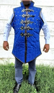 Medieval Padded Cosplay Armor Jacket - Cotton Viking Historical Gambeson for SCA - Picture 1 of 7