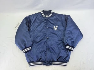 Vintage 1980's New York Yankees Starter Satin Jacket Size 18-20 XL Script NYC - Picture 1 of 11
