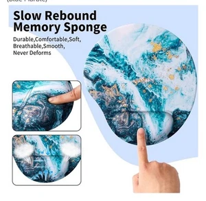 Mouse Pad With Wrist Support, Cute Mouse Pads Non-Slip Rubber Base - Picture 1 of 2
