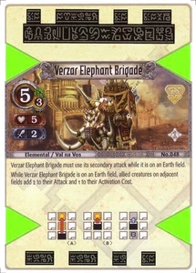 Verzar Elephant Brigade - Set 1 - The Eye of Judgment TCG - Imagen 1 de 6