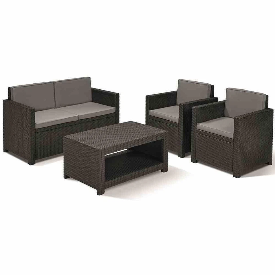 Allibert Monaco Lounge-Set, 4-tlg. - Graphit (213852)