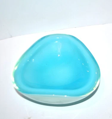 MURANO Coupe vide-poche verre coloré opaline DESIGN 1970 Seguso Sommerso - Photo 1/4