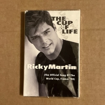 SEALED- MINT-Ricky Martin The Cup of Life (Cassette, 1998)  WOLRD CUP ‘98  - Image 1 of 4
