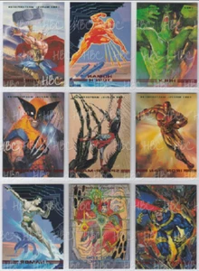 1993 MARVEL MASTERPIECES SINGLES COMPLETE YOUR SET PICK YOUR CARD - Picture 1 of 91
