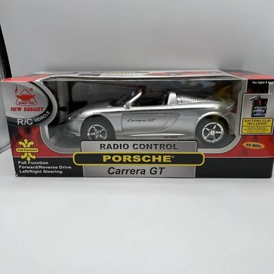 New Bright Porsche Carrera GT - RC Radio Control Car & Controller - Vintage - Image 1 of 4