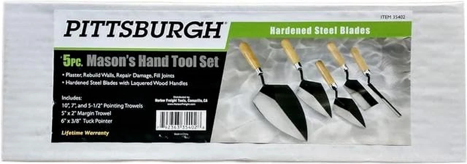 NEW Masonry Hand Tools 5 Piece Mason Set FREE SHIPPING - Image 1 of 1